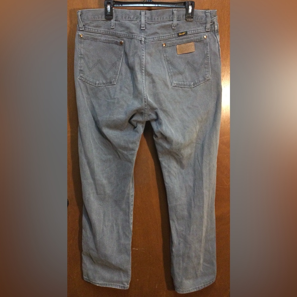 Vintage Wrangler Cowboy Cut Denim Jeans, Gray, 38 x 32